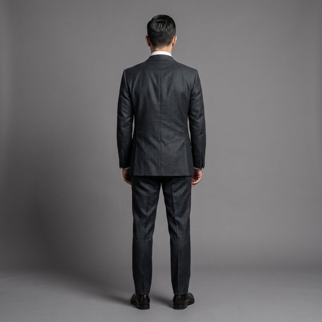 Standing, back view